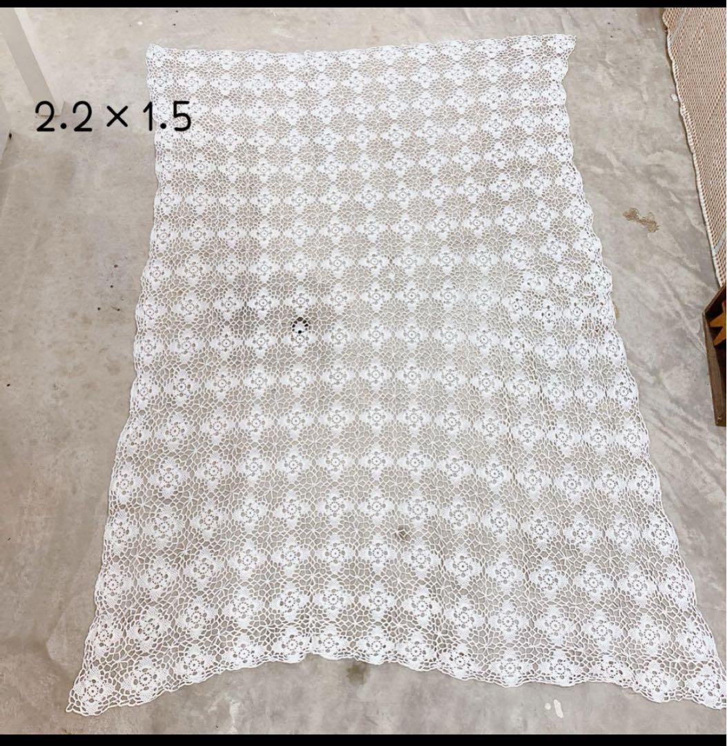 アンティークレース クロッシェ 大判 カーテン