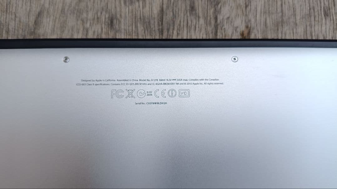 【ジャンク】MacBook Pro A1278