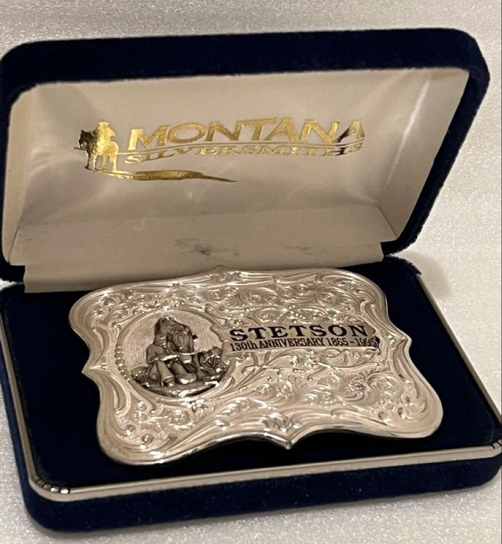 Montana Silversmith Stetson バックル 130周年記念