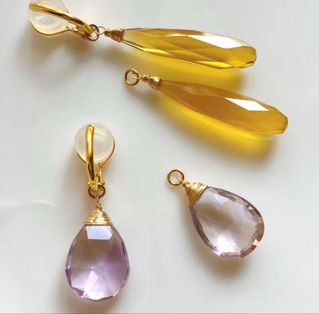 あさみ◆一点物✧カーネリアンピアス✧14kgf