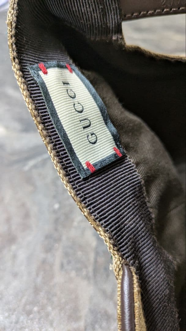 GUCCI ベージュ GGパターン キャップ