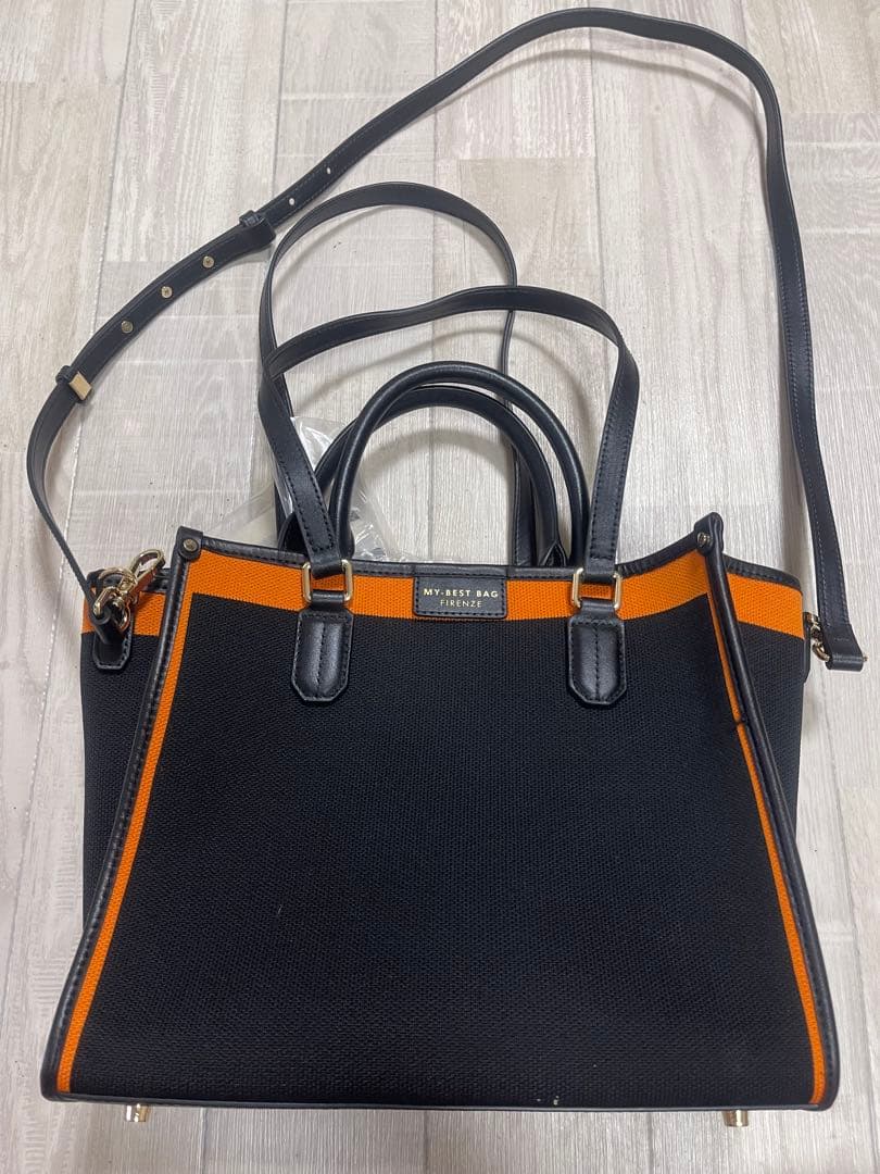 MY BEST BAG ブラックオレンジ トートバッグ
