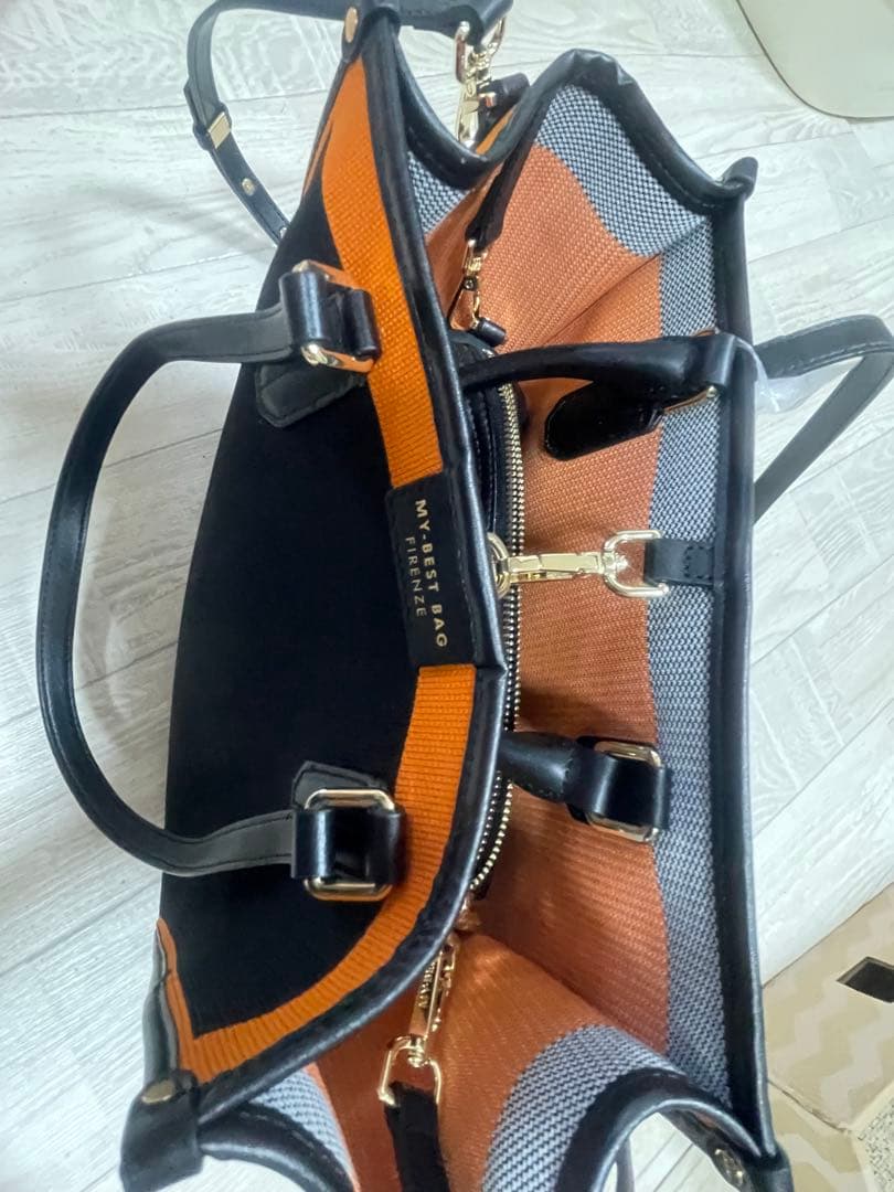 MY BEST BAG ブラックオレンジ トートバッグ