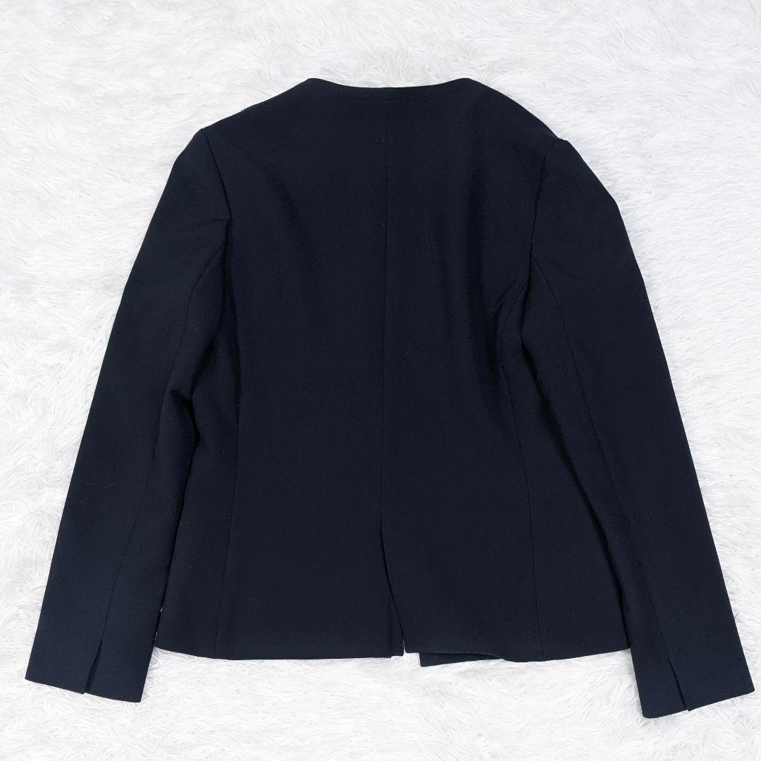 グリーンレーベルリラクシング ダブルクロスパンツスーツ ネイビー 38 洗える