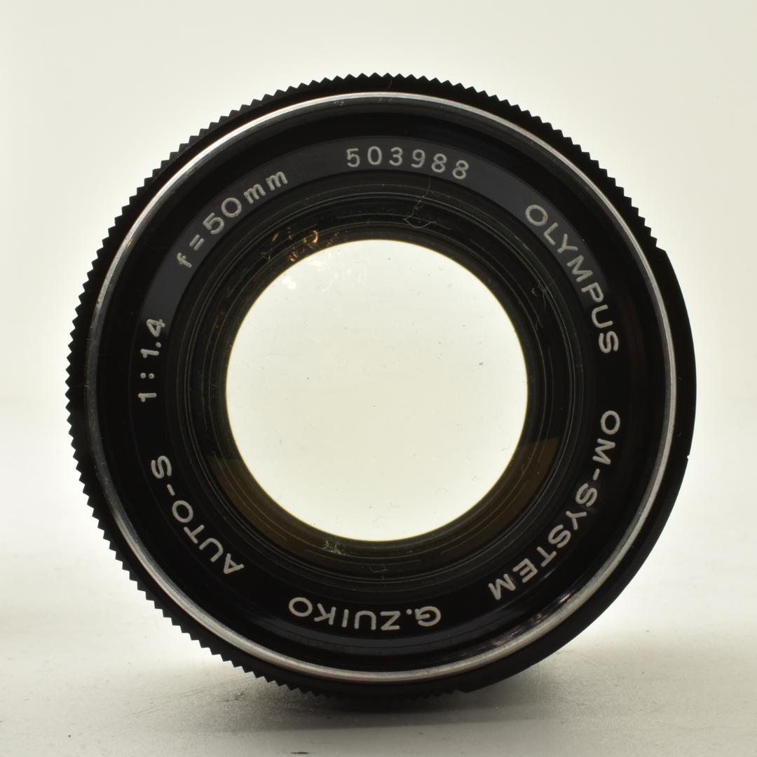 整備済 完動 Olympus OM-1 MD 50mm F1.4 露出計バッチリ