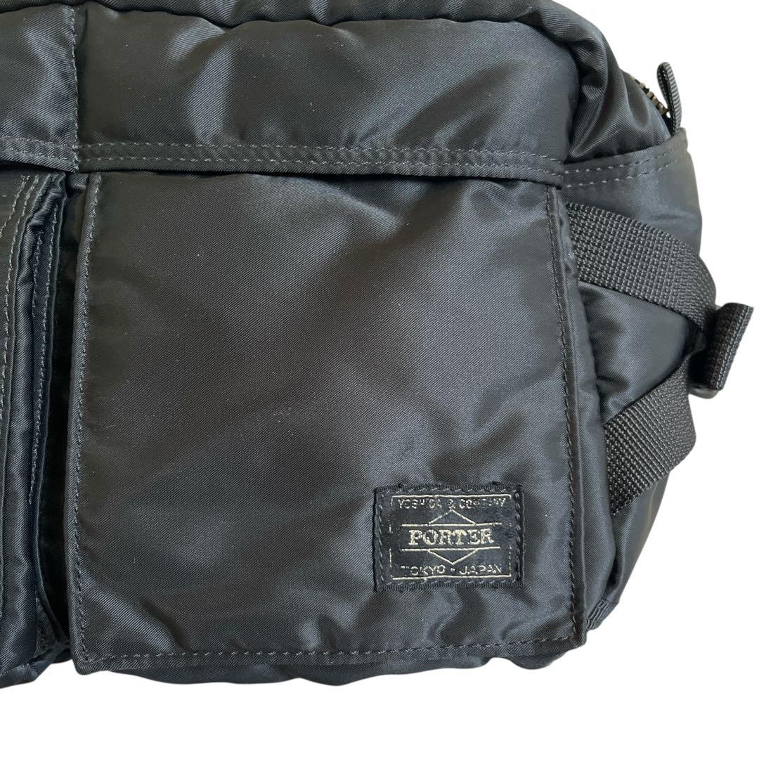 美品 廃盤 PORTER ヘッドポーター タンカー ウエストバッグ　ブラック