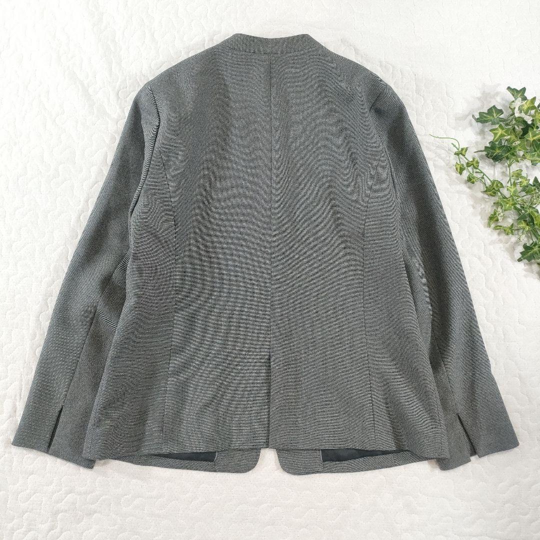 美品✨LES MUSE　セットアップ　ツーパンツ　ノーカラージャケット　グレー