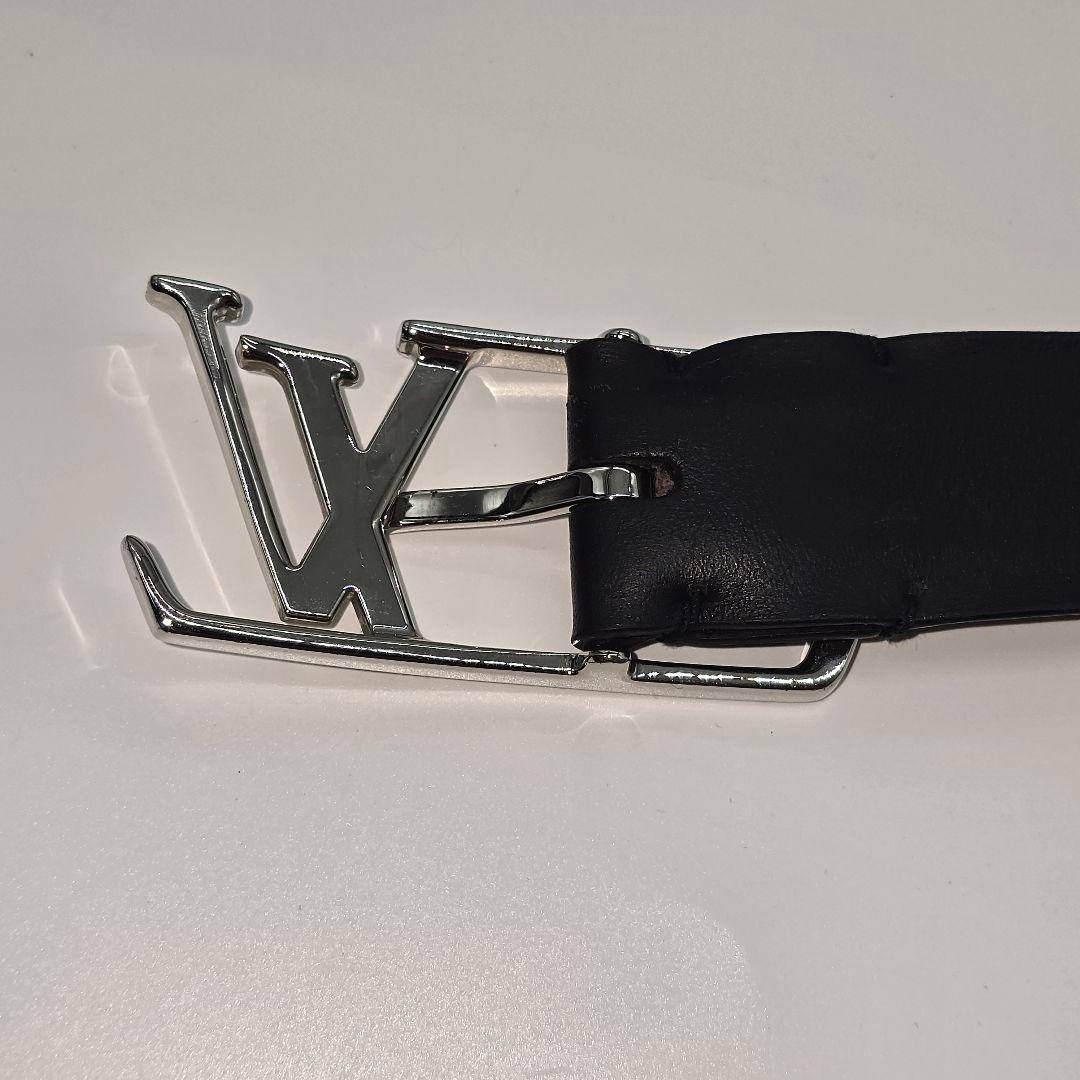 鑑定済　サンチュールネオグラムベルト　85センチ M6058　ブラックレザー