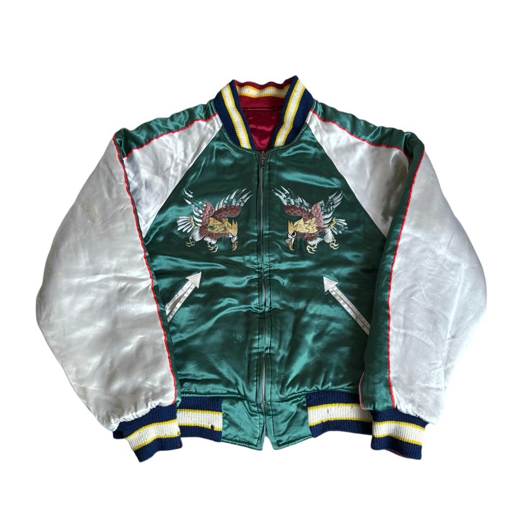 Special souvenir jacket スカジャン 両面 襤褸