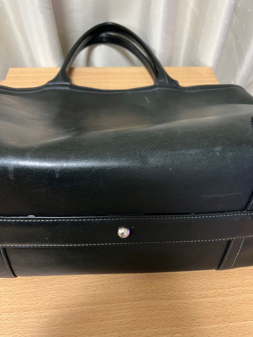 【こなき】FIVE WOODS レザートートバッグ ネイビーLsize