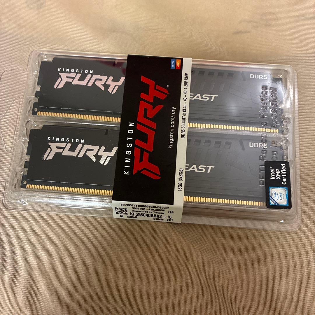 メモリー KINGSTON FURY DDR5 16GB (2x8GB)