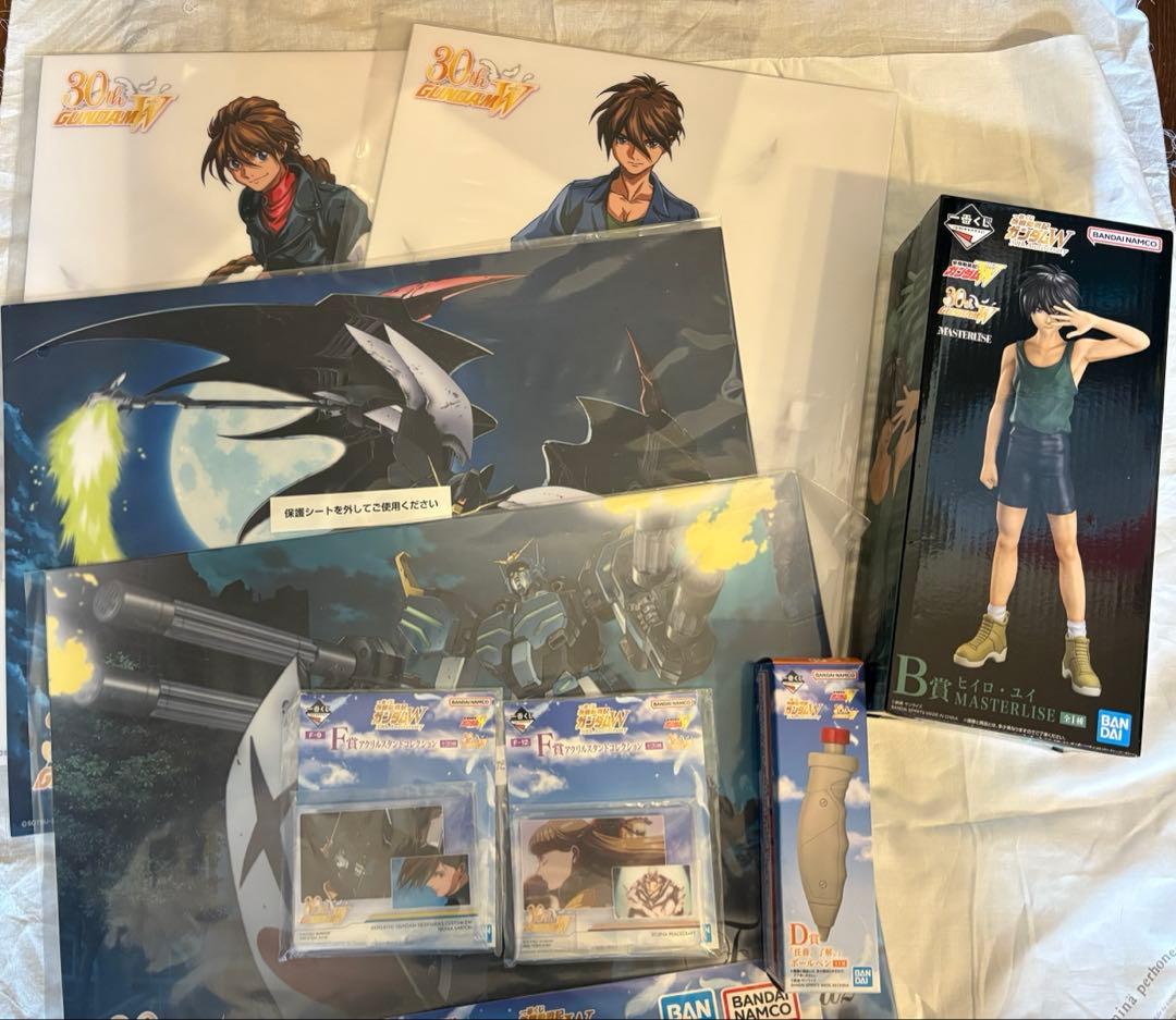 一番くじ ガンダムW B賞ヒイロ・ユイ D賞 F賞2 G賞4 8点セット