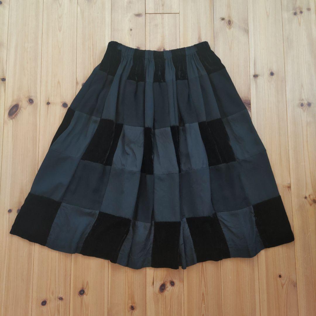 tricotCOMMEdesGARCONS パッチワークスカート