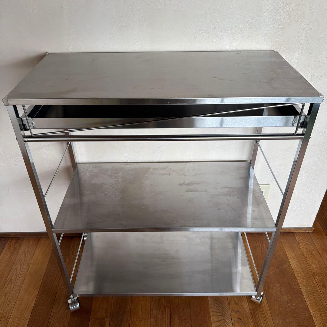 ステンレス作業台ワゴン 引き出し1杯タイプ 幅73.5cm　日本製