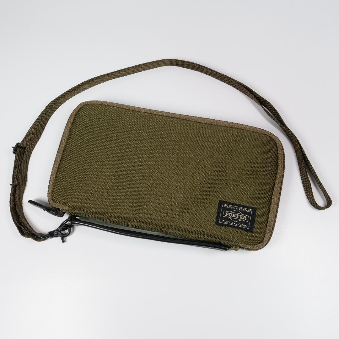 PORTER×MONOCLE トラベルウォレット オーガナイザー カーキ