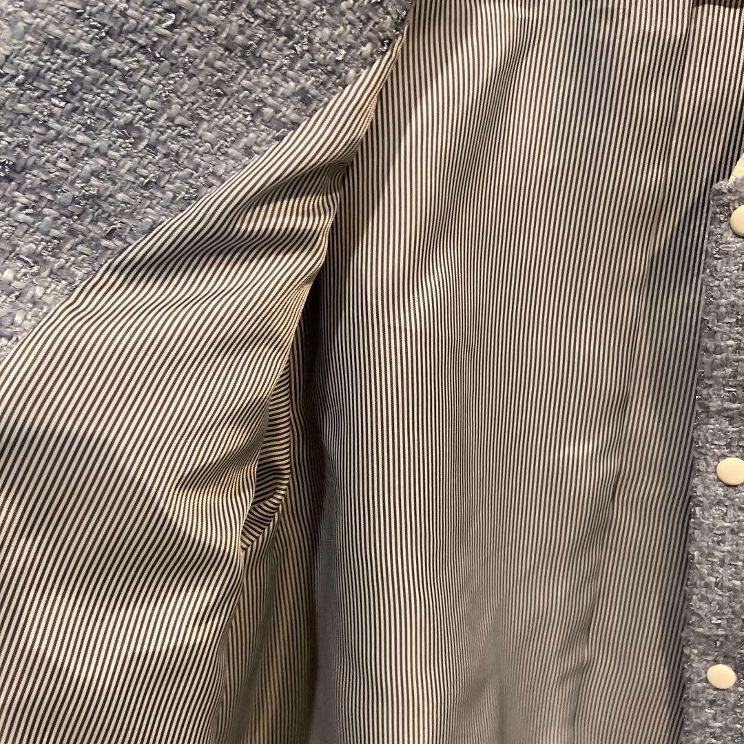 FURFUR ファーファ　バイカラーツイードスタジャン