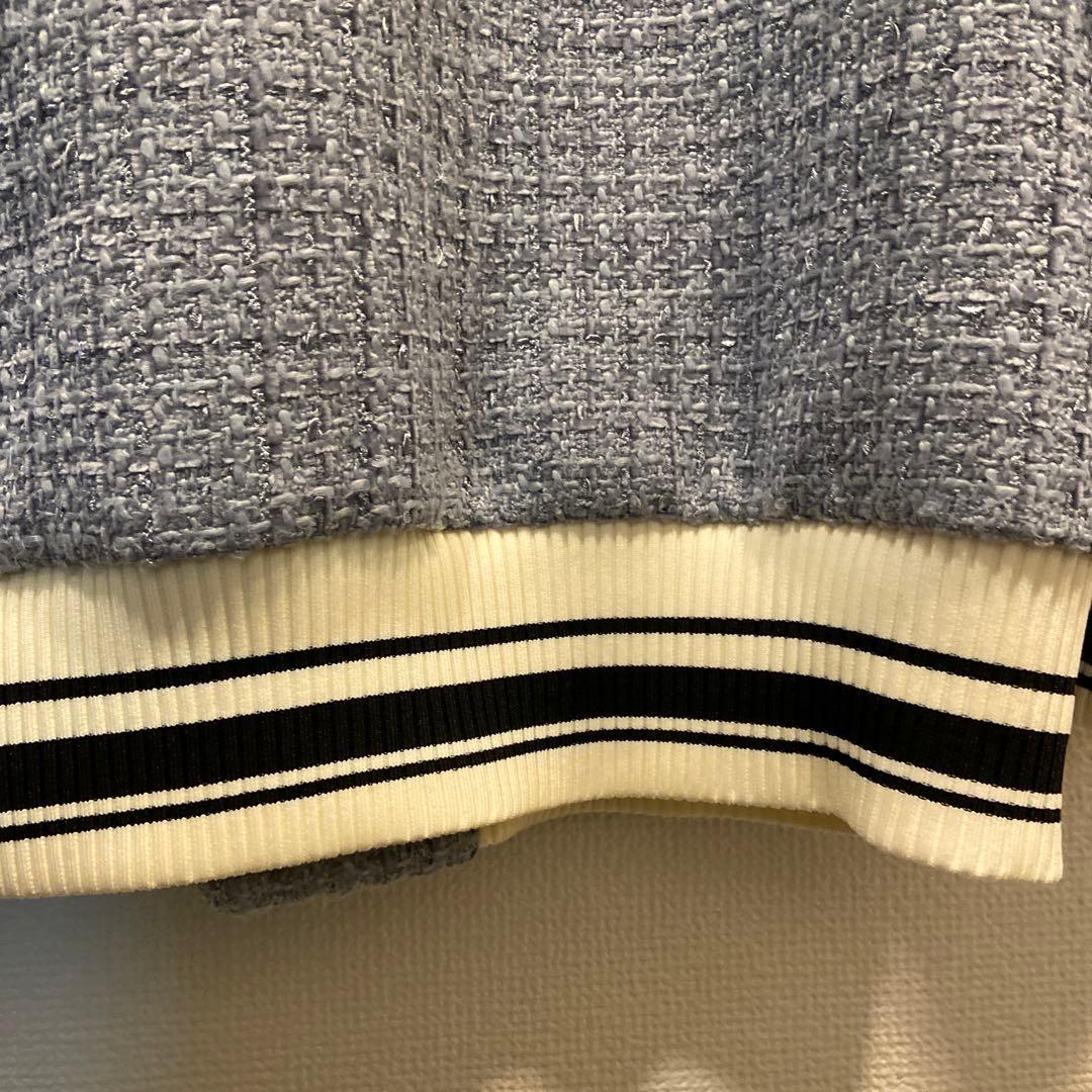 FURFUR ファーファ　バイカラーツイードスタジャン