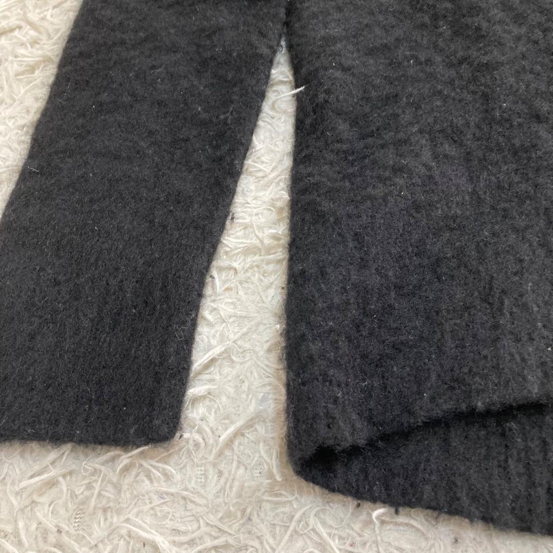 16676✨エイトン M カシミヤ100% クルーネック ニット ブラック