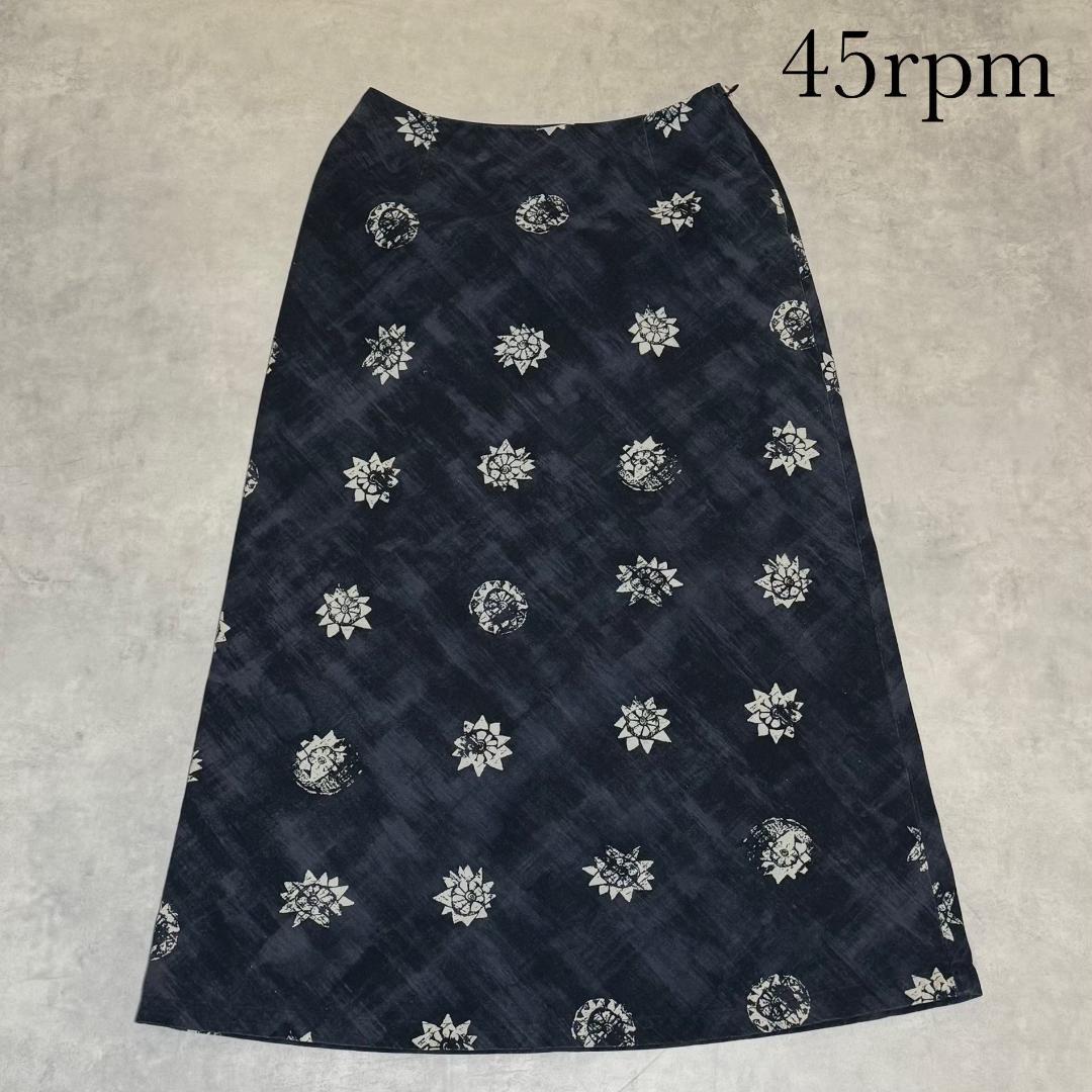 45rpm フォーティーファイブアールピーエム 花柄 スカート R165
