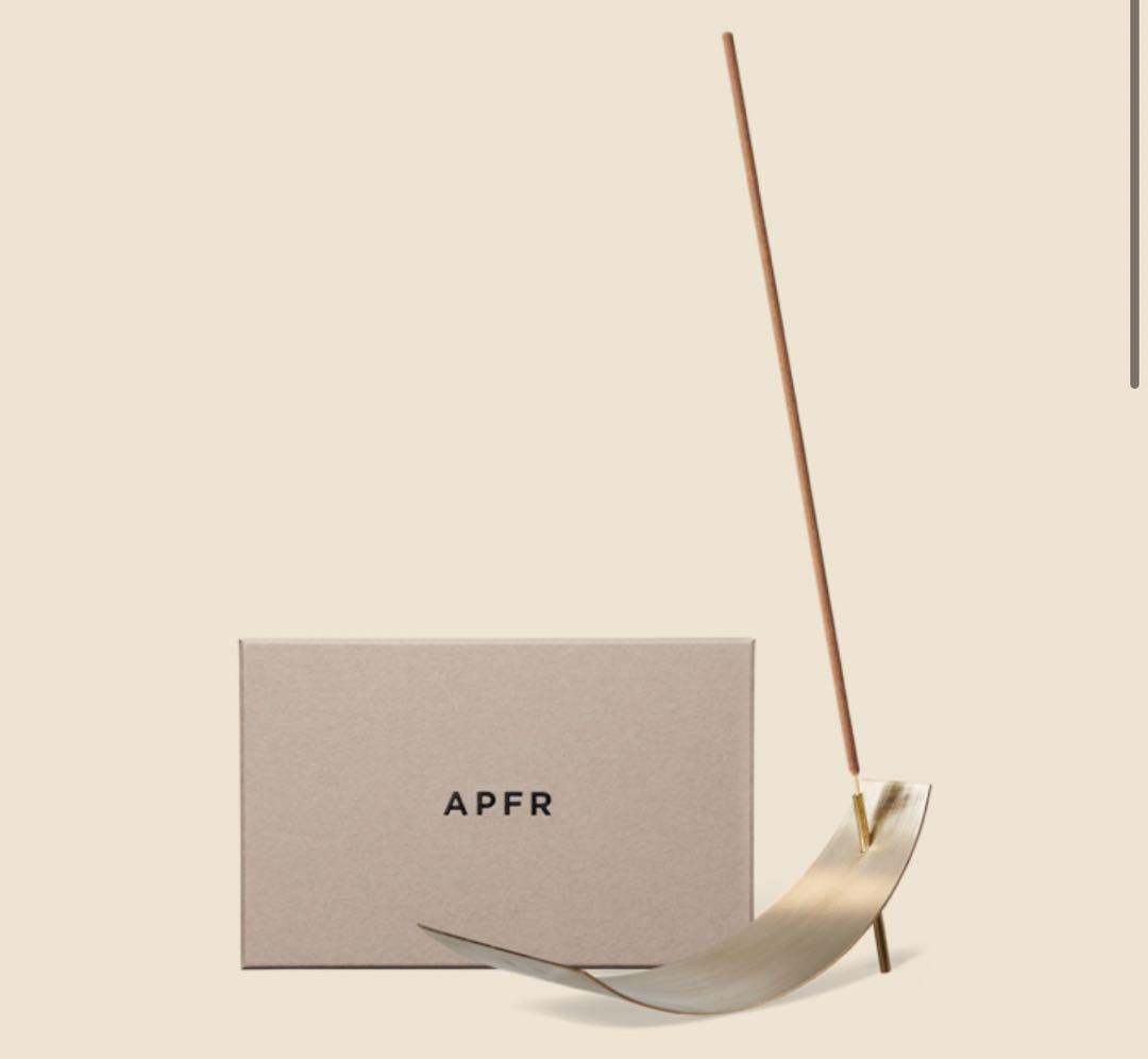 【未開封】APFRアポテーケ　ブラスインセンススタンド　お香立て　お香つき