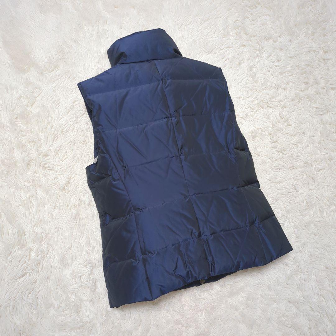 【美品・人気モデル】バーバリーロンドン☆ダウンベスト ノバチェック ネイビー M