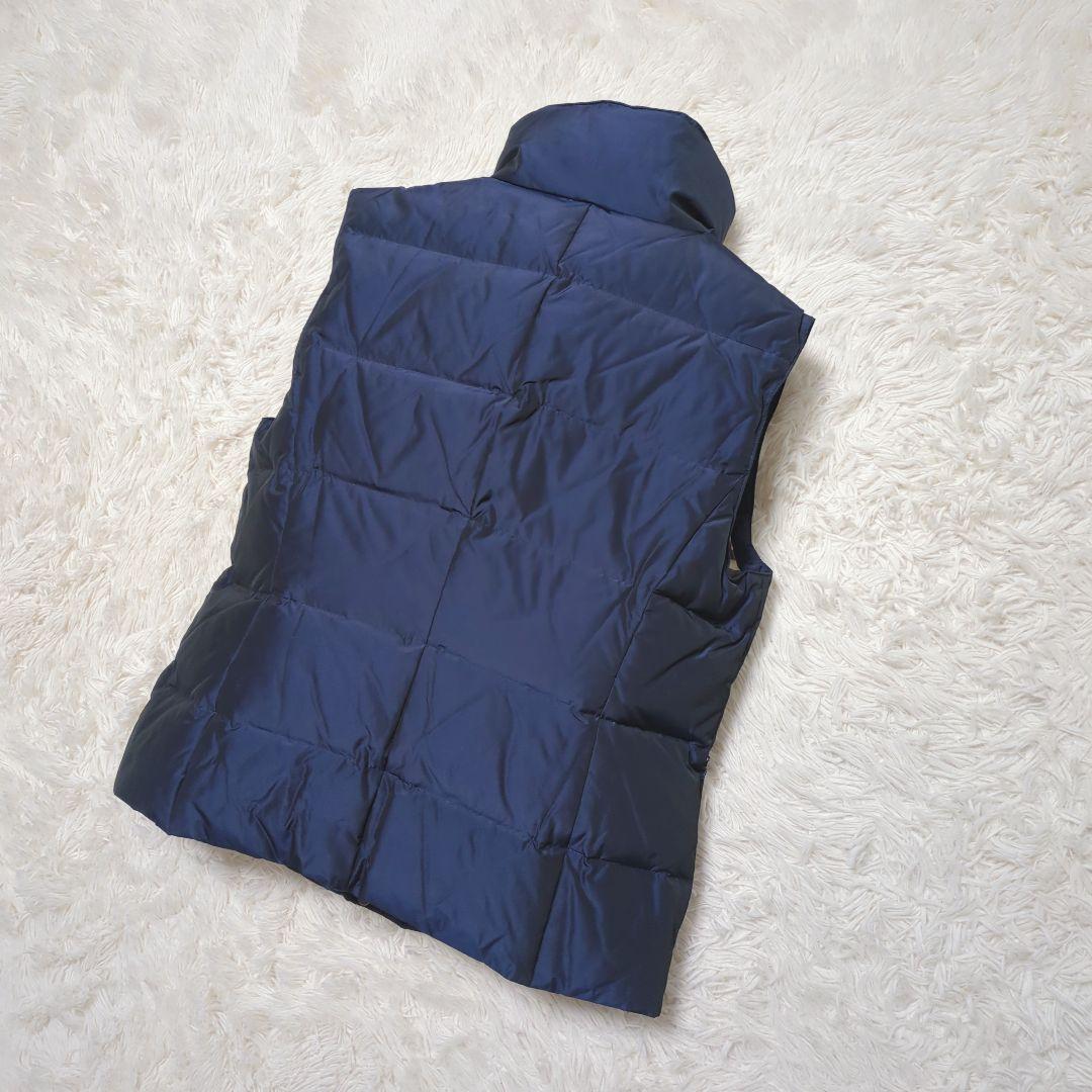 【美品・人気モデル】バーバリーロンドン☆ダウンベスト ノバチェック ネイビー M
