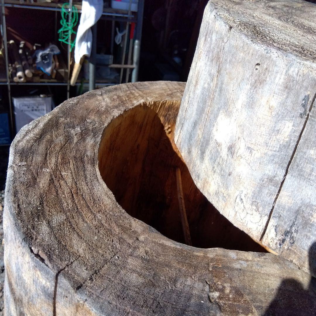 天然木製(桐材)円筒形採集道具 桐 丸洞 みつばち捕獲兼用飼育箱