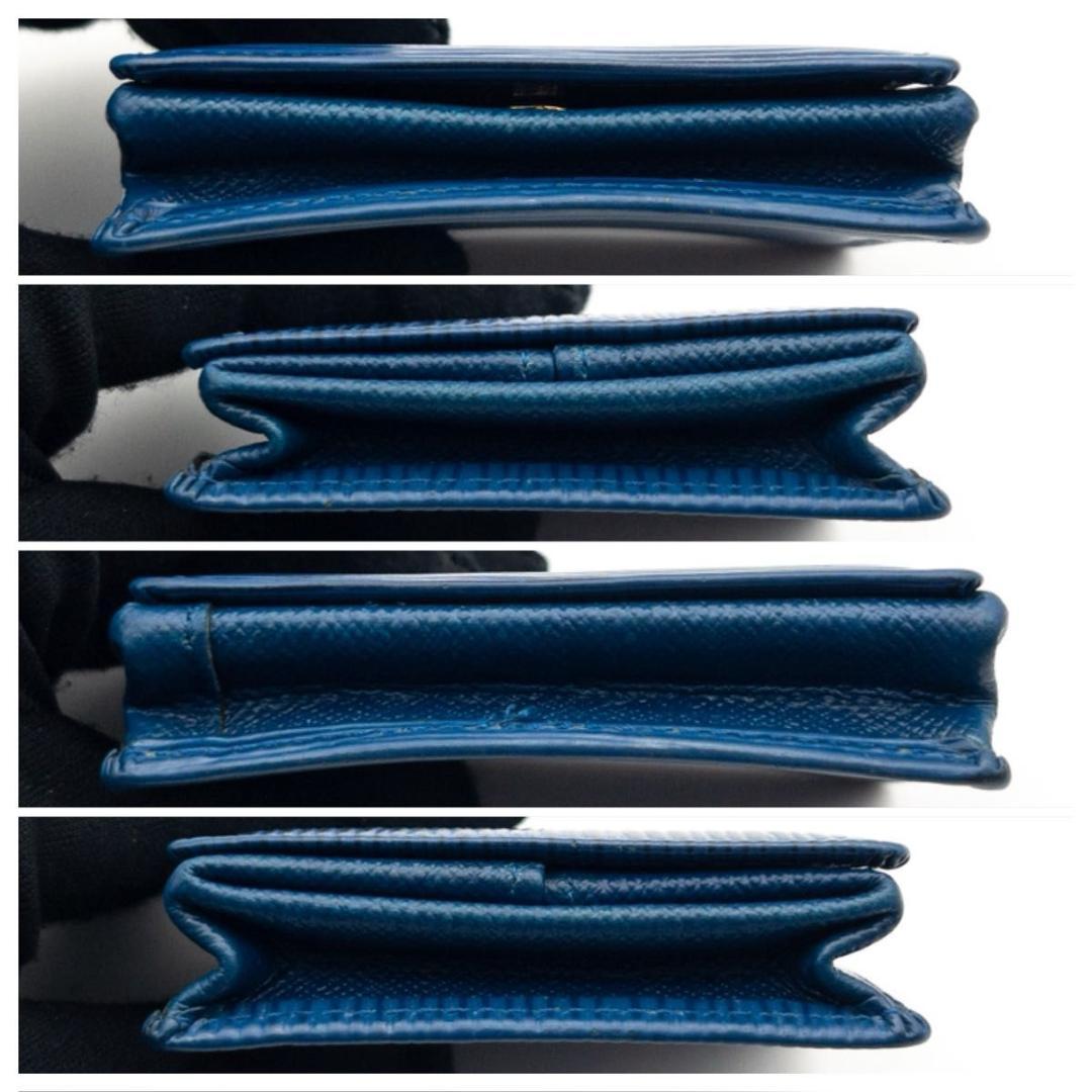 【極美品】ルイヴィトン　ポルトモネボワット　エピ　トレドブルー　ケース