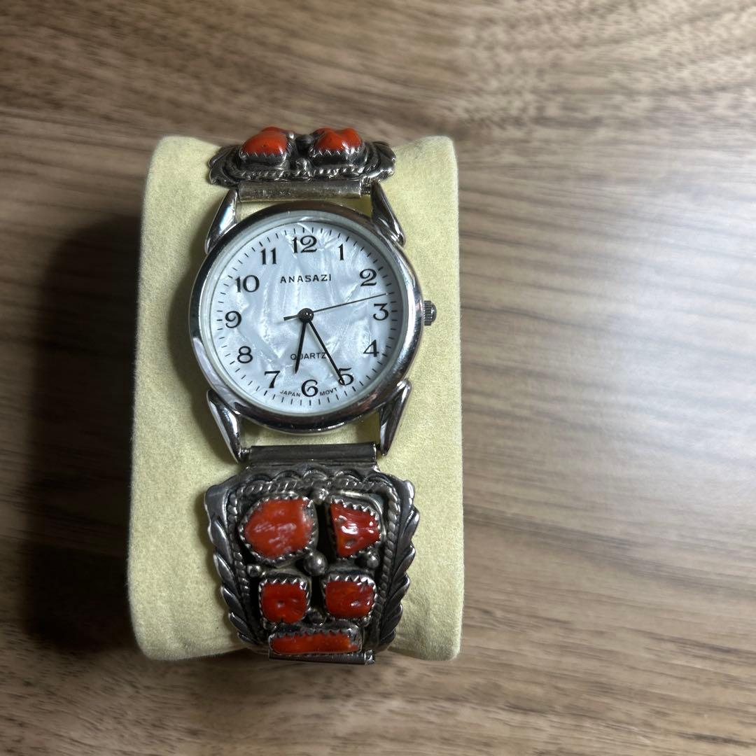 インディアンジュエリーアナログ時計　訳あり なーさん＊