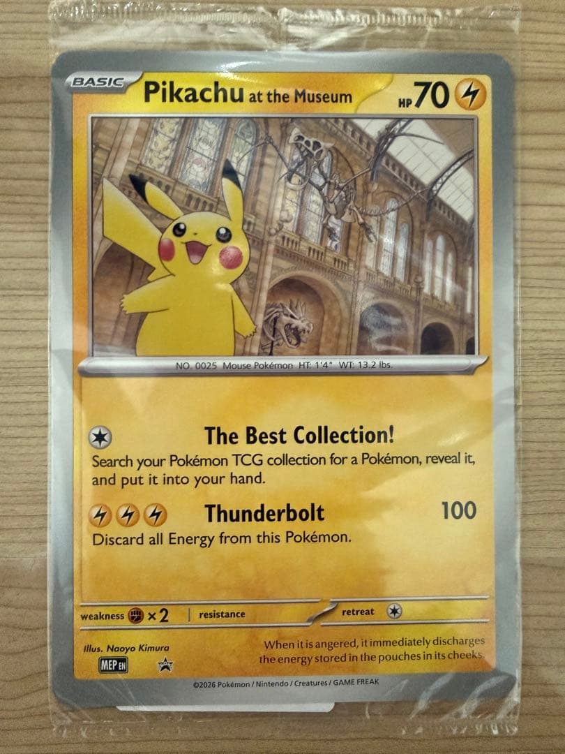 Pikachu at the Museum ポケモンカード ピカチュウ