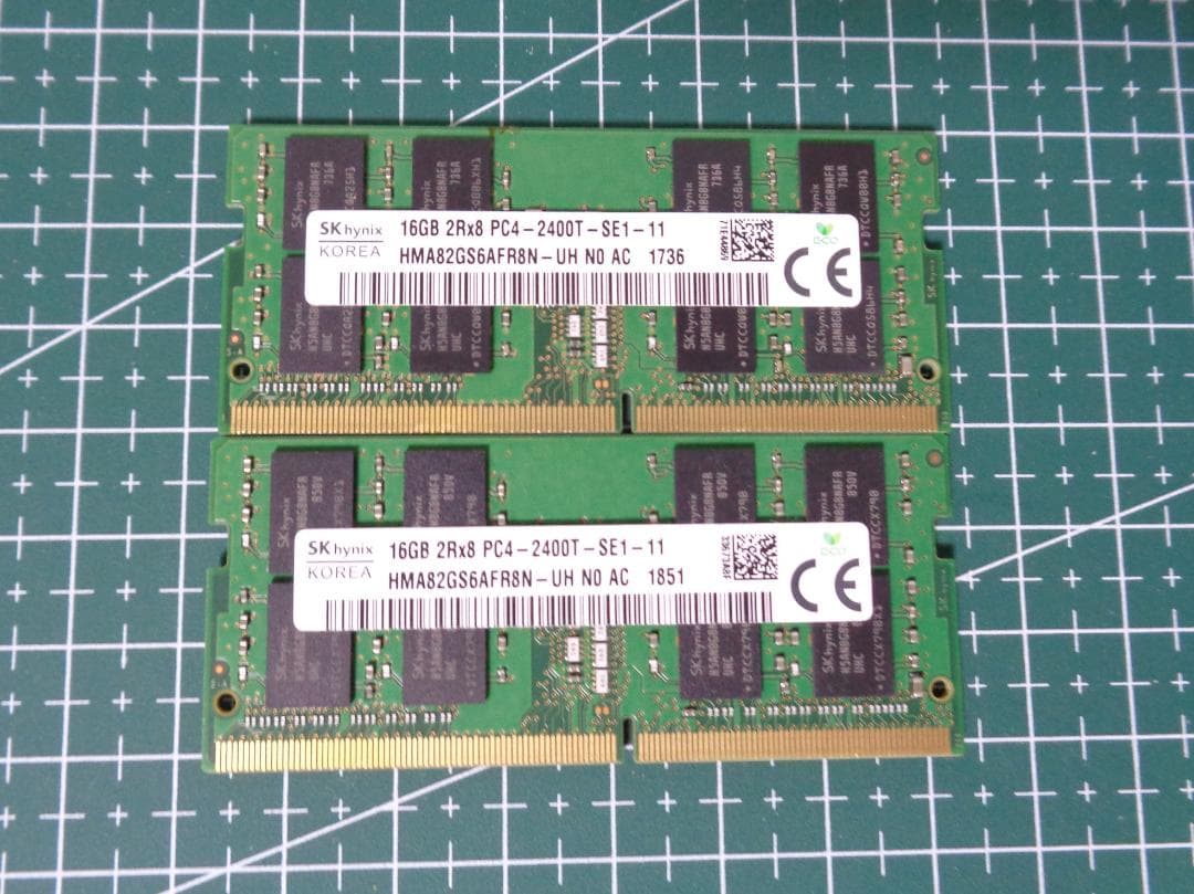 16GB×2 (合計32GB) DDR4 2400T メモリ ノートPC