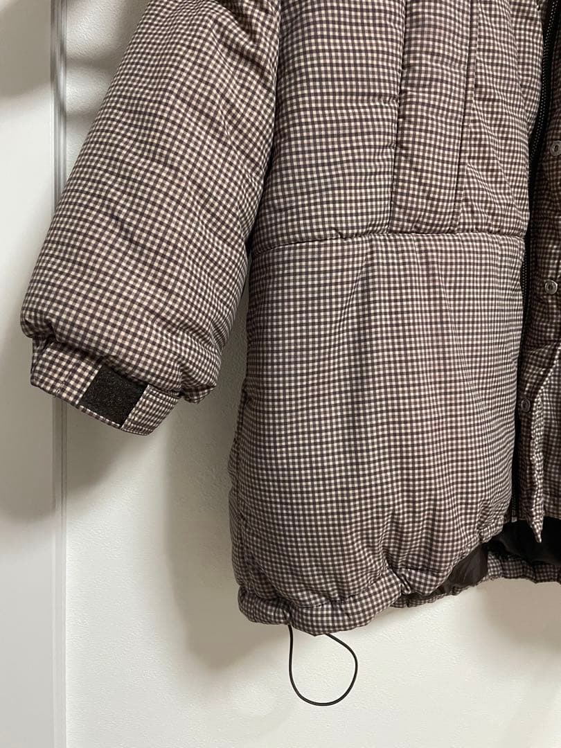 センスオブプレイス UR TECH モンスターコート ブラウン チェック