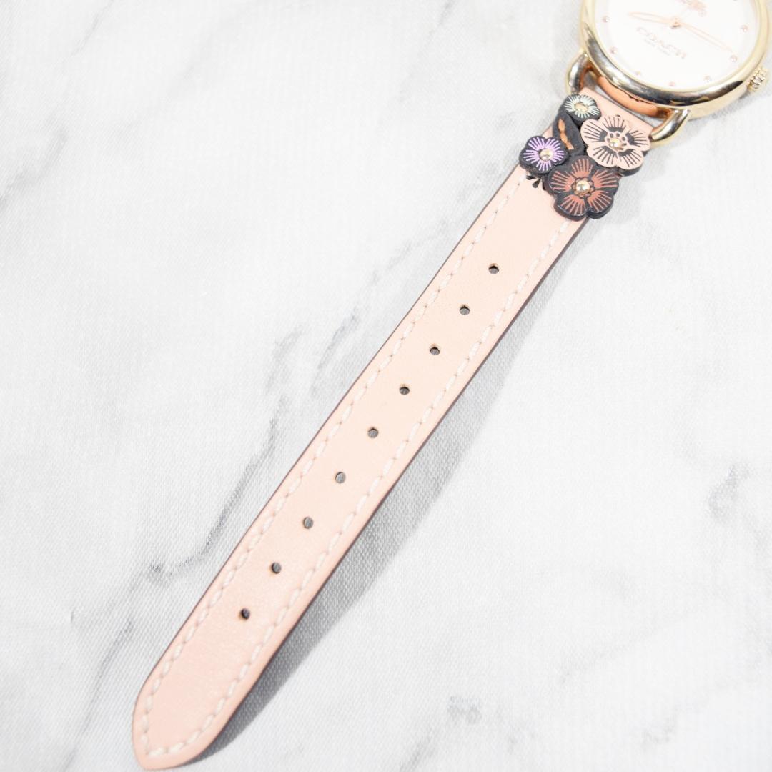 美品 COACH コーチ DELANCEY デランシー 花柄 レディース 新電池