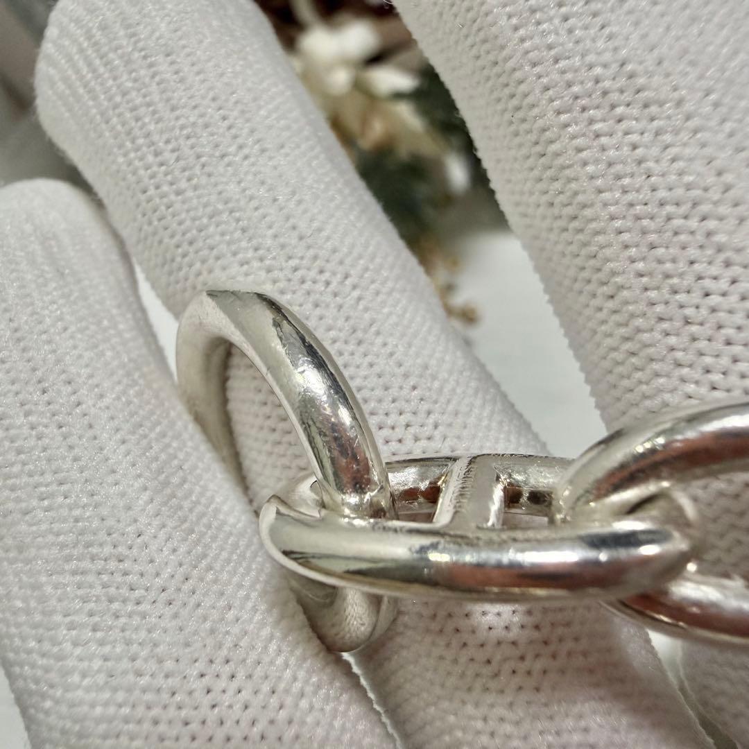 HERMES エルメス シェーヌダンクル 925 ブレスレット GM 12コマ