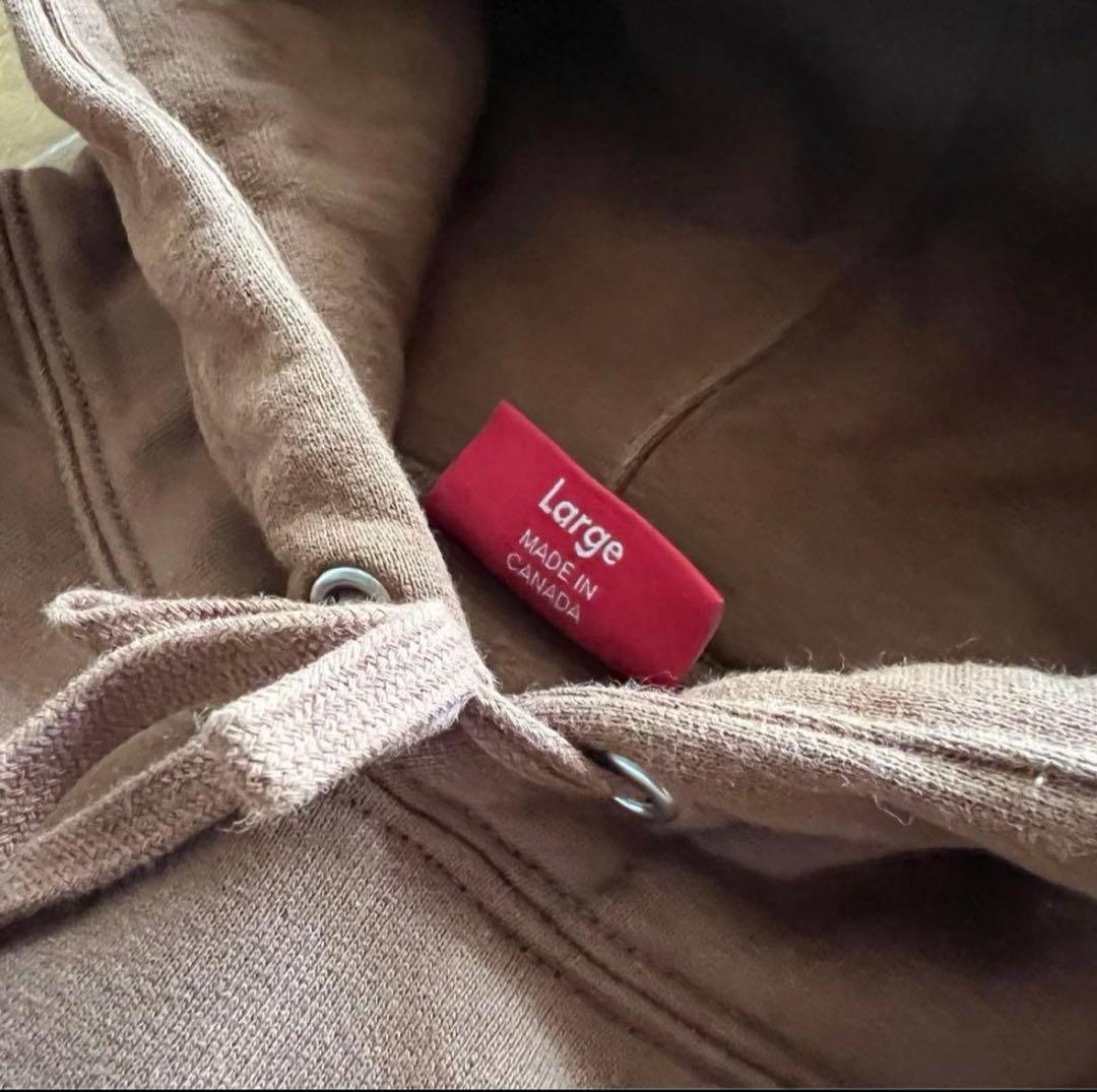 supreme ブラウン フーディー L