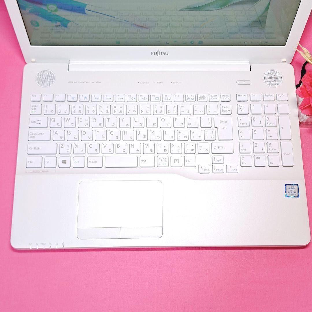 D35【人気】第7世代i7/SSD　富士通ノートパソコン Windows11