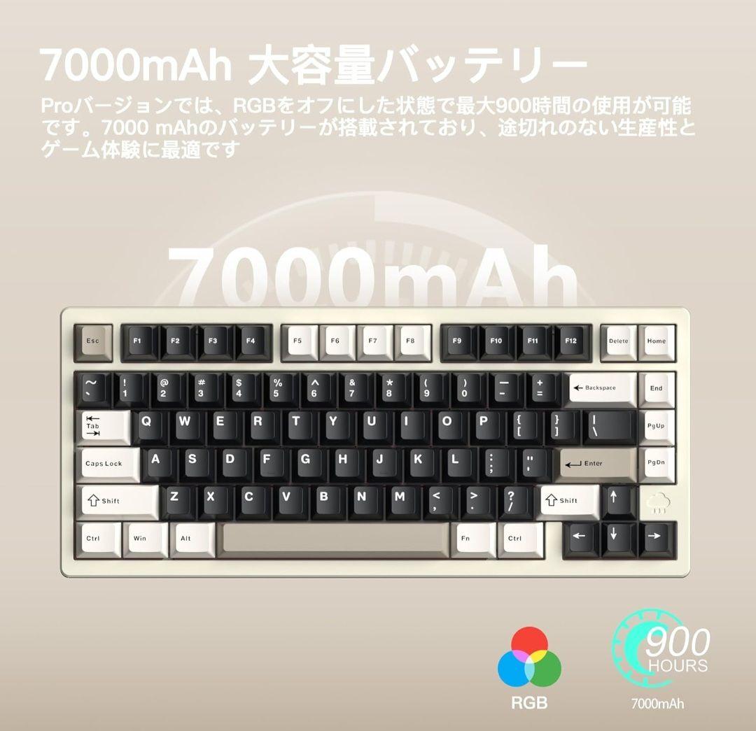 WOB Rainy75 Proモデル ホワイト