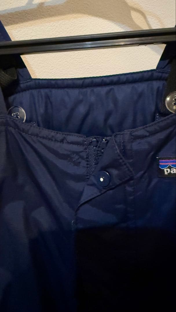 Patagonia 子ども用スノーウェア ネイビー/オレンジ