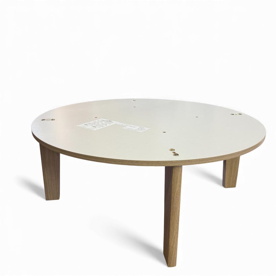 Rita 直径85cm【訳あり新品】円形こたつテーブル オーク調