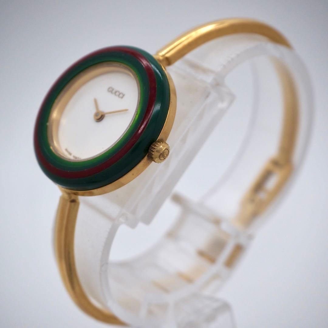 65【美品】GUCCI 時計　チェンジベゼル　Sサイズ　ゴールド　12色完備品