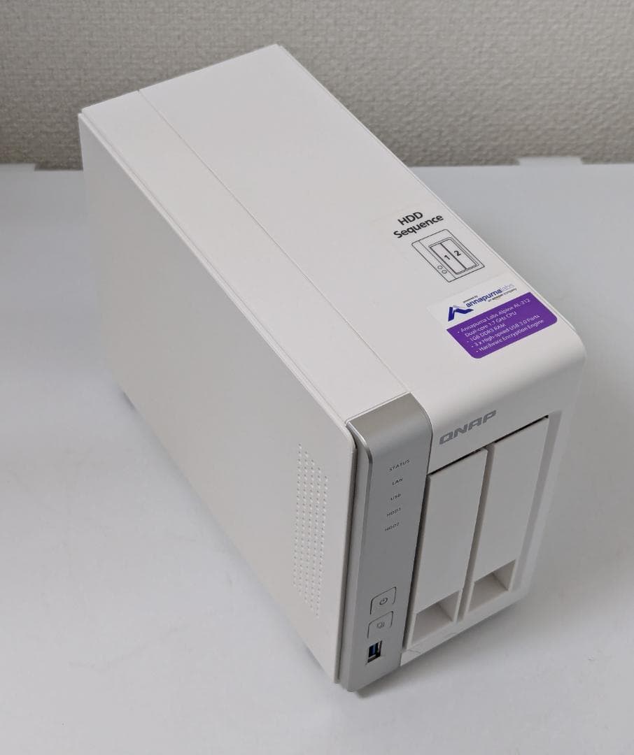 外付けハードディスク・ドライブ QNAP TP-231P + 4TBx2