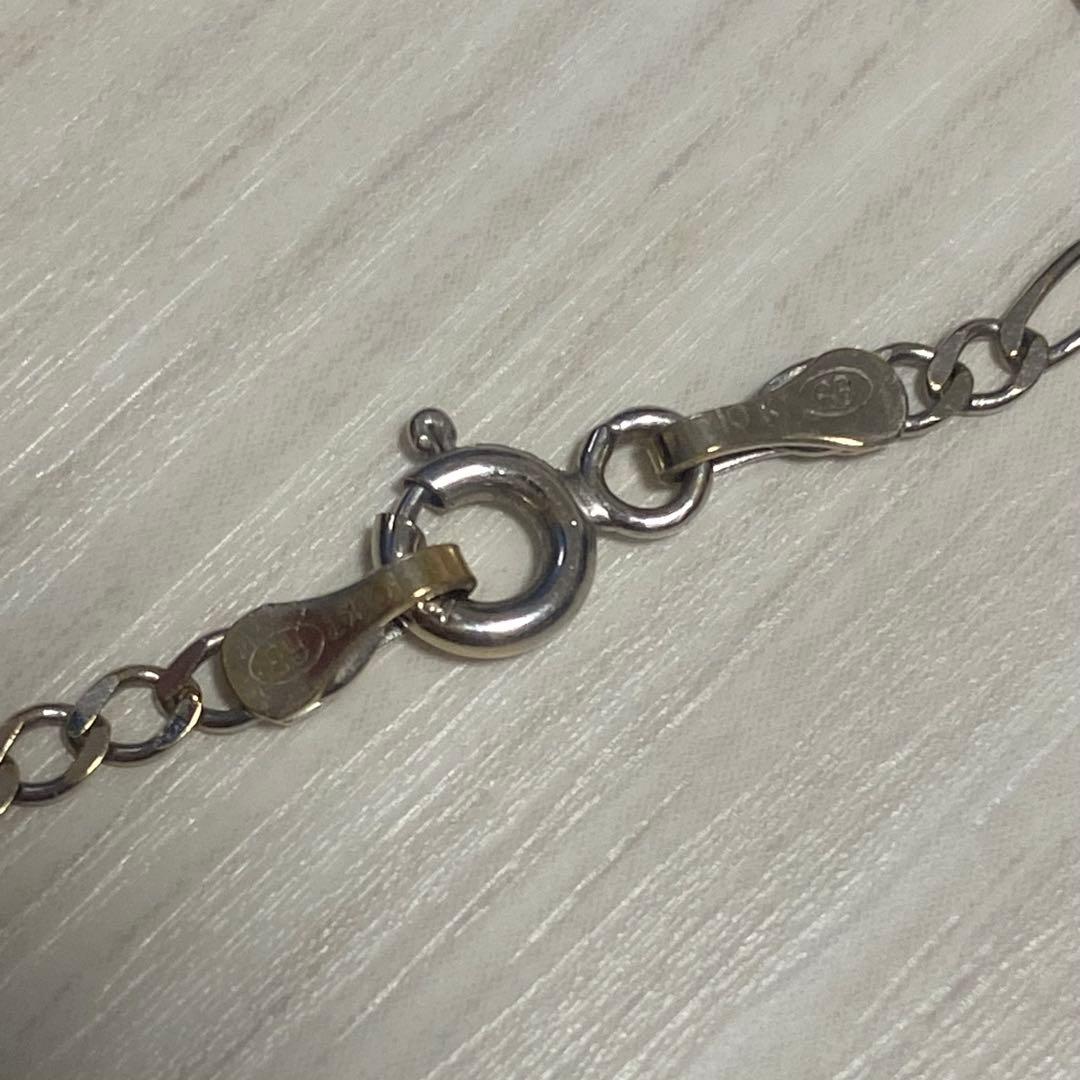 10k ホワイトゴールド　フィガロチェーン　avalanche