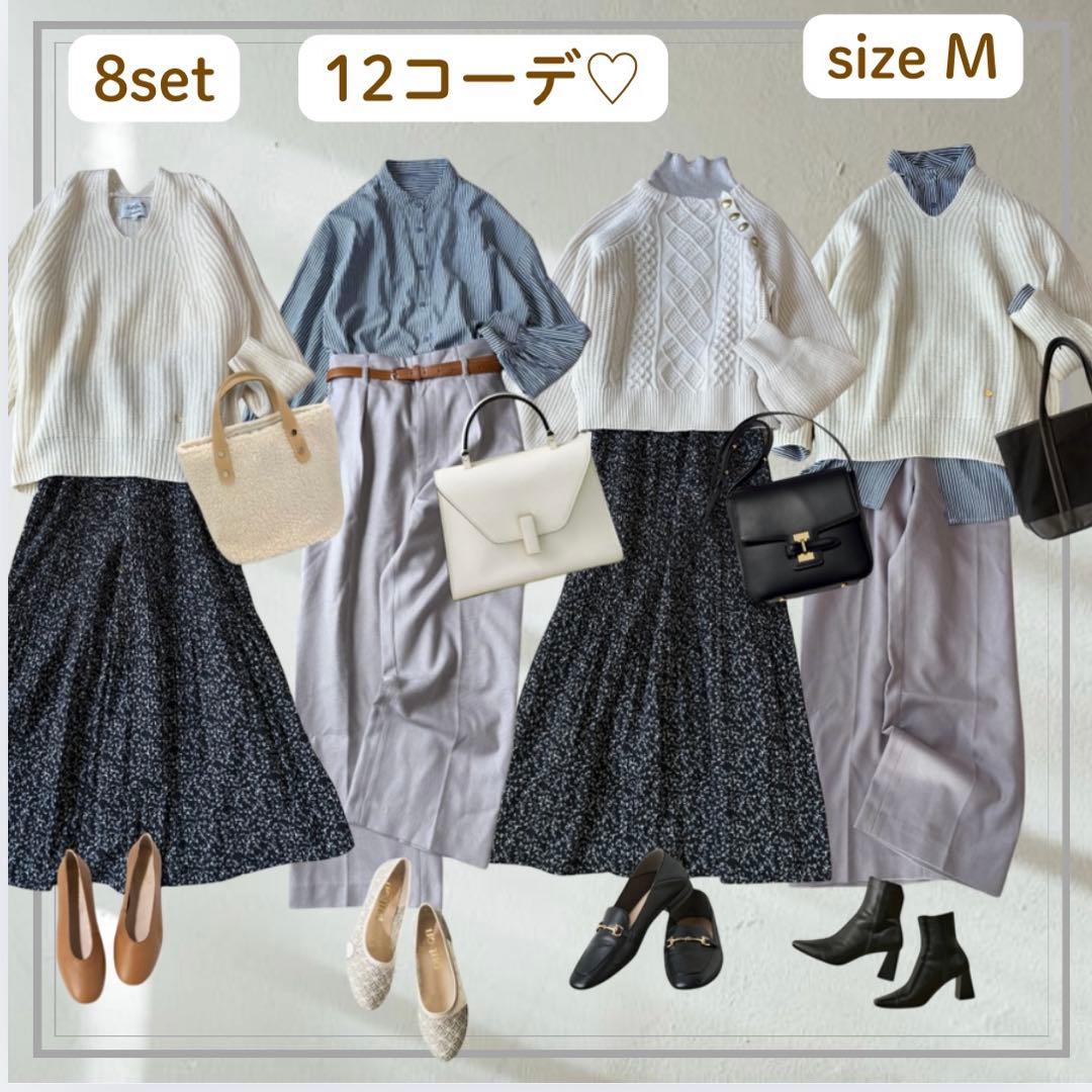 レディース コーデ まとめ売り 8点（12コーデ着回し）　M