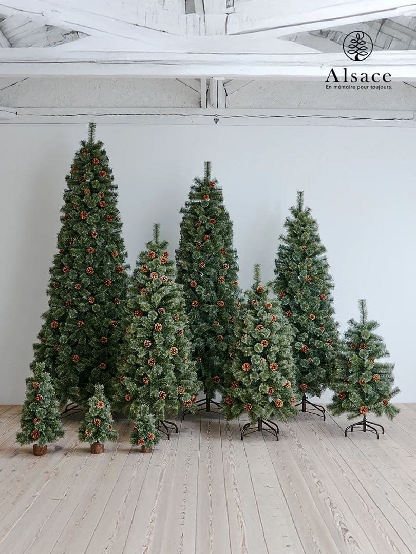 alsace tree アルザス クリスマスツリー 180cm 松ぼっくり付き!