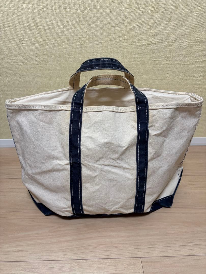 希少 80's 90s ビンテージ L.L.Bean 2色タグ トート紺