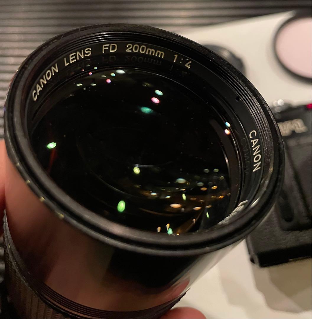 Canon AV-1 + FD 50 F1.4 + FD 200 F4 セット