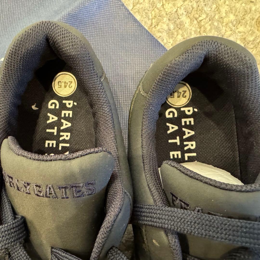 新品　PEARLY GATES ゴルフシューズ 24.5cm ネイビー