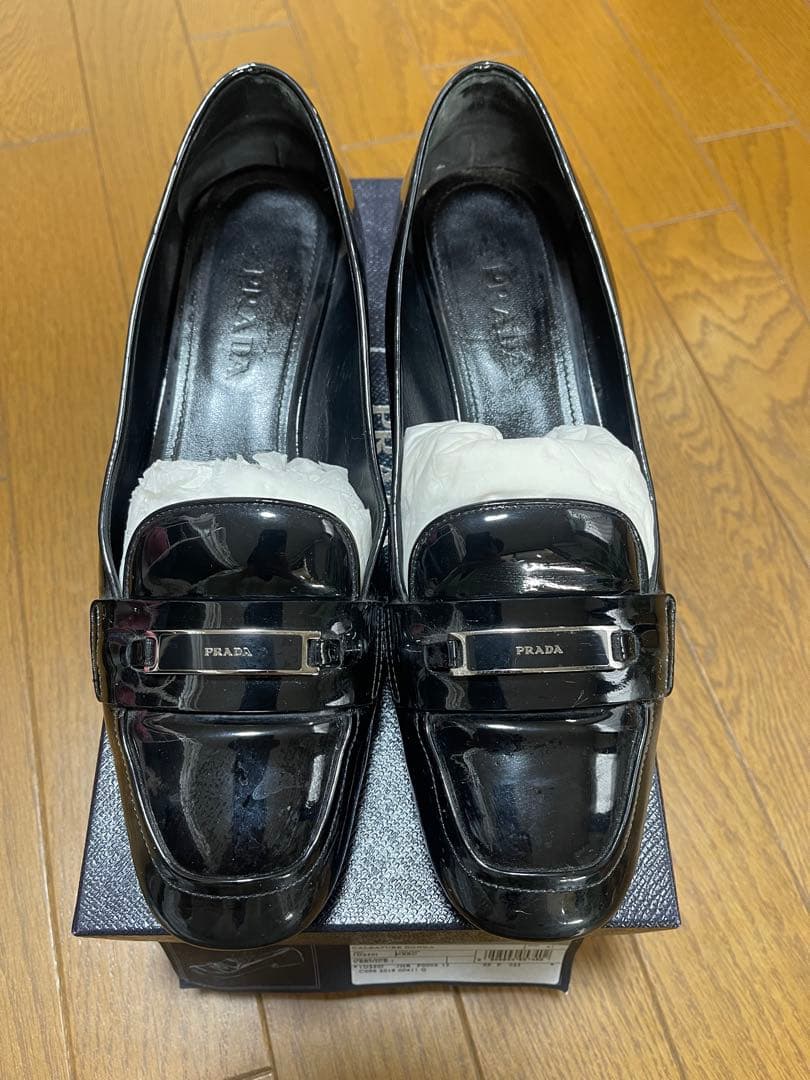 PRADA ブラックパンプス 41