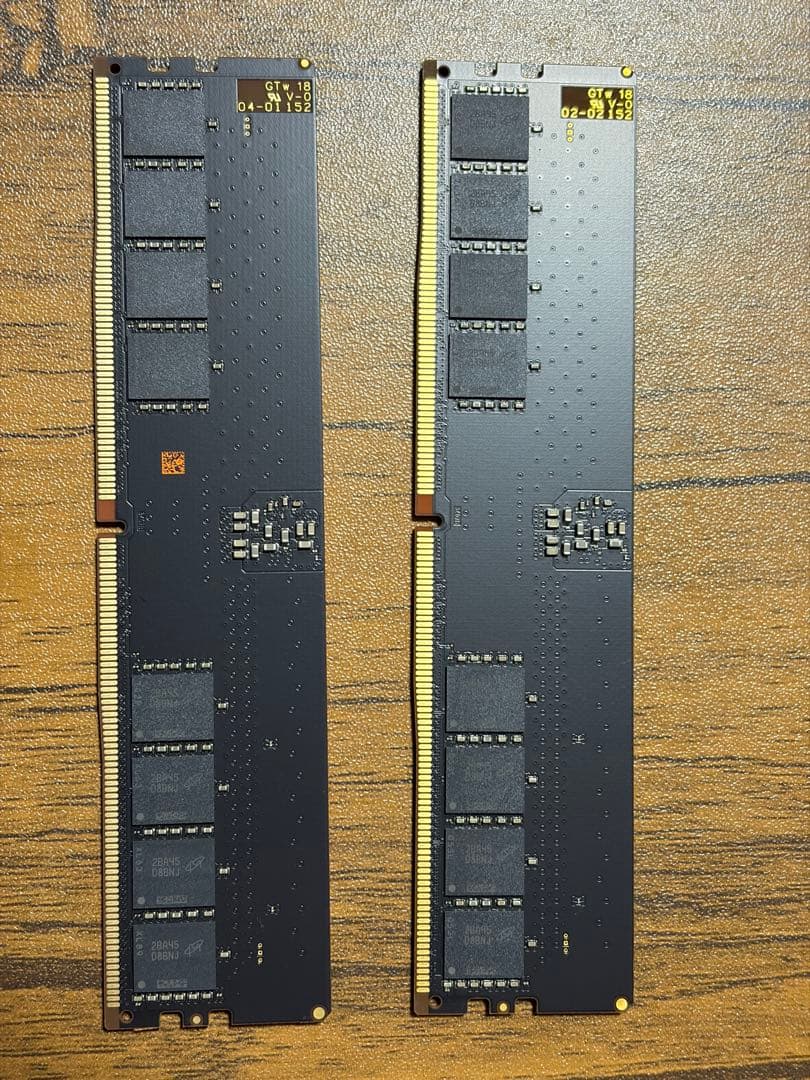 Crucial DDR5 64GB (32GB×2) UDIMM 動作確認済