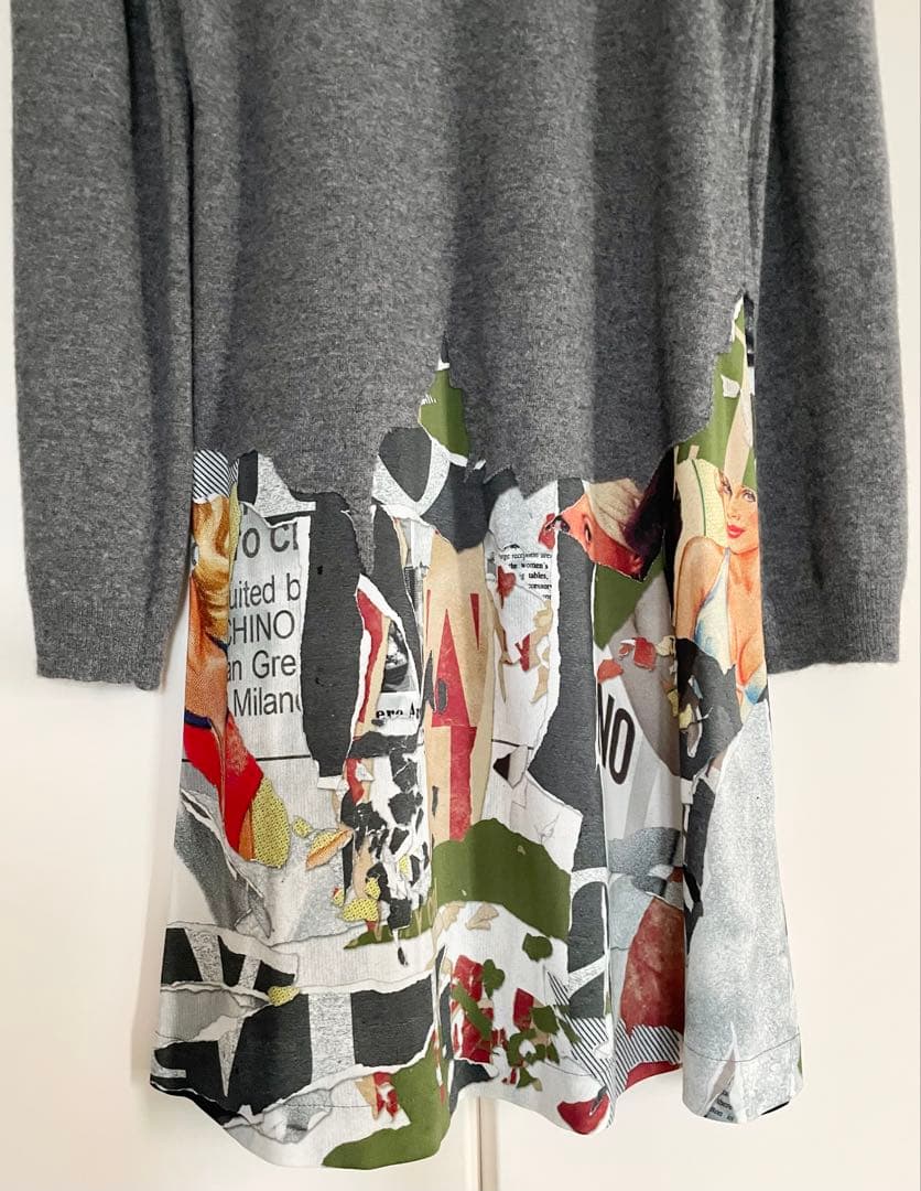 【未着用】モスキーノクチュールひざ丈ワンピース